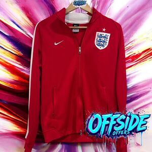 England Soccer Track Jacket (Size Fit Medium)
